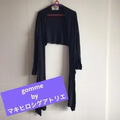 gomme／ゴム　コットンアンゴラ入　変型レトロボレロカーディガンのサムネイル