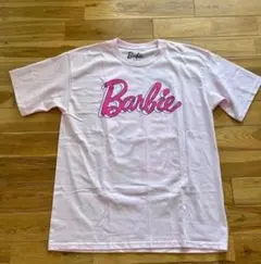 【激レア】バービー Barbie Tシャツ ピンク バックプリントロゴ Mのサムネイル
