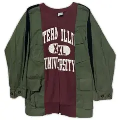 Championリバースウィーブ×ジャングルファティーグ ドッキング スウェット