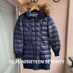 イタリアブランド 19.70 NINETEEN SEVENTY ダウンコート 青