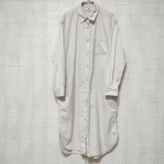 ユニクロ (S)　コーデュロイ シャツワンピース　ポケットあり　ベルト不足