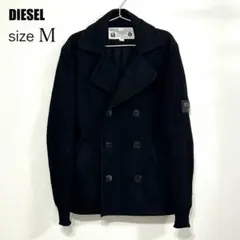 00s DIESEL　ニット切り替え　ピーコート　y2k　アーカイブ　L相当