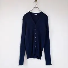 Gypsohila ジプソヒラ ヘンリーネック ニットT ネイビー F 極美品 Gypsohila ジプソヒラ ヘンリーネック ニットT ネイビー F 極美品