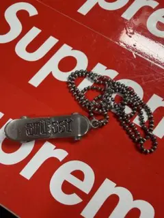 Old Stussy スケートボード ネックレス 925 シルバー 希少のサムネイル