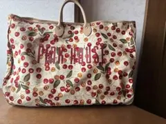 Pink House チェリー柄 トートバッグ 大きめ