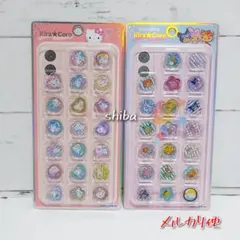 キティ　サンリオキャラクターズ　日焼け　キラコロ　おはじきシール