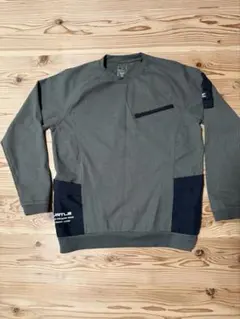 オリーブグリーン 長袖トレーナー Lサイズ