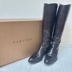 極美品 SARTORE サルトル ジョッキーブーツ 茶色 箱付き