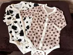 ★アニマル柄ベビーロンパース2枚セット★