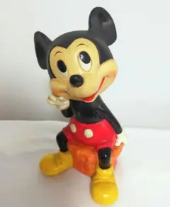 ワールドディズニー　ミッキーマウス　置物　昭和レトロ　ヴィンテージ　コレクション