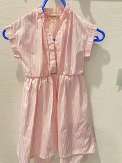 AllFriends ストライプ柄 半袖ワンピース 100cm