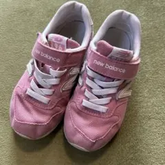 New Balance 996 キッズ スニーカー ピンク18cm