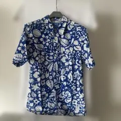 adidas Originals アロハシャツ 花柄 ブルーのサムネイル