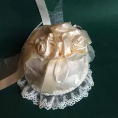 結婚式に♪手作りリングピロー