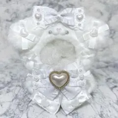 にじぱぺっとサイズ ぬい服 いぬ オールホワイト チャーム⭕️