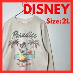【美品】古着　ディズニー　ミニー　スウェットシャツ　レディース　2Lのサムネイル