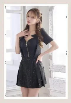 散りばめスパンコール　ミニドレス キャバドレス　セット　LoveRich