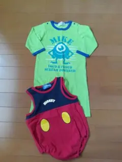Disney ロンパース 2点セット マイク ミッキー80のサムネイル