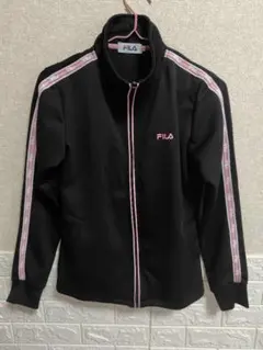 FILA ジャージ トラックジャケット ブラック ピンク M