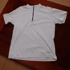 asics ハーフジップ 陸上用シャツ ホワイト