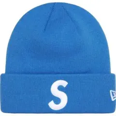 Supreme New Era S Logo Beanie Blue 24FW