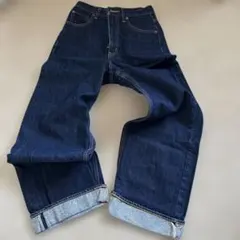 AZUL BY MOUSSY ダークブルー ワイドデニム