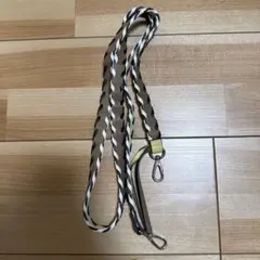 ajew スマホストラップ　ブラウン×イエロー