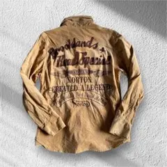 Norton バックプリント 長袖シャツ ベージュ