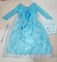 プリンセスドレス(エルサ・ラプンツェル)子供用ドレス2点セット