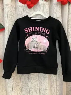 猫プリント トレーナー