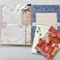 Hallmark 花・Modern Tree レターセットポストカードおまけ