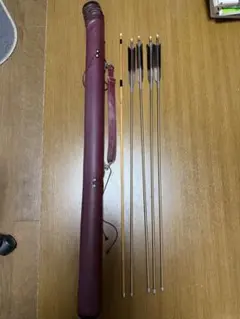 弓道 矢6本 98.5cm 2014 巻藁矢 矢筒 - メルカリ