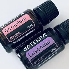 doTERRA ドテラ ラベンダー ゼラニウム エッセンシャルオイル 2本