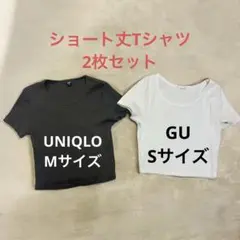 ショート丈Tシャツ 2枚セット