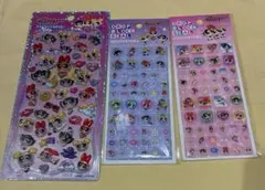 正規品パワーパフガールズ パワパフ プチドロ タイルシール 3枚セット