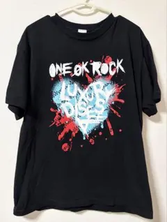 ✨ONE OK ROCK 2023 ハート グラフィックTシャツ ブラック メルカリ