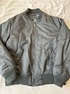 美品　ユニクロ　MA-1 ジャケット　L ブラック　黒　ウォッシャブル　ダウン