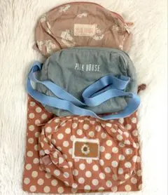 PINK HOUSE ピンクハウス ポーチ3点まとめセット