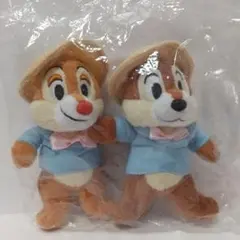 美品 ディズニー チップ&デール ぬいぐるみチャーム ハッピーくじ 未使用