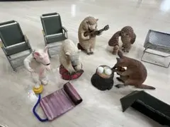 動物フィギュアセット キャンプテーマ