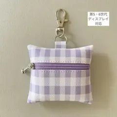 【第5・6世代用】GPS BOTトークケース〈チェック〉パープル