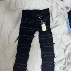 mnml X597 Paneled Skinny Stacked Denim