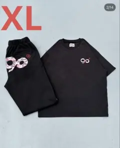 9090 90 Logo Original Hoodieセットアップ black - メルカリ