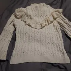 ZARA ニット ホワイト Sサイズ