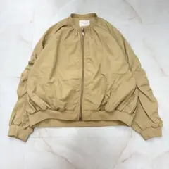 AMERICAN HOLIC ナイロンブルゾン MA-1風 ベージュ Mのサムネイル