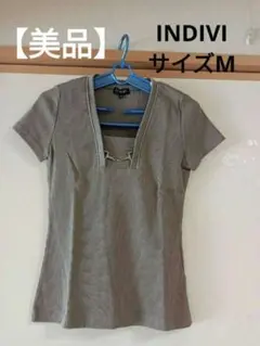 【美品】INDIVI　レディース　半袖　トップス　Tシャツ　Mサイズ