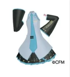 はつねミクコーデ ワンピース ダークリンリン柄