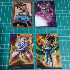 ドラゴンボール イタジャガトレーディングカード4枚セット