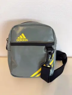 未使用品　adidas ショルダーバッグ グレー イエローのサムネイル
