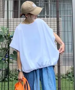 【notch.by KR】ドルマンドローコードTシャツのサムネイル